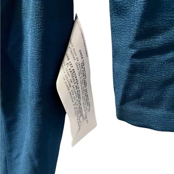 Dress The Population NWT Long Sleeve Scoop Back Midi Dress Size Small Blue - Picture 4 of 7